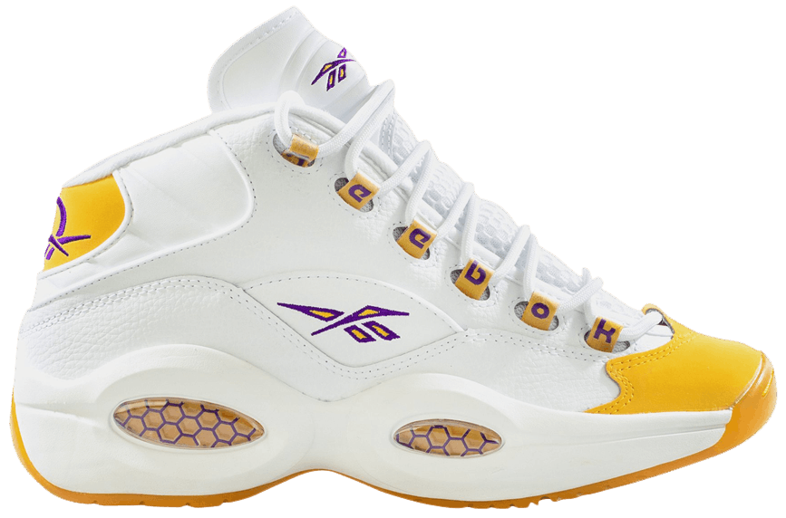 yellow and white reebok question